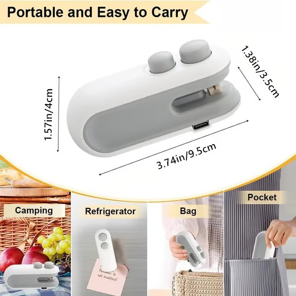 Mini Sealer Small Household Hand Pressure Sealer Portable Snack Plastic Bag Heat Sealing Machine