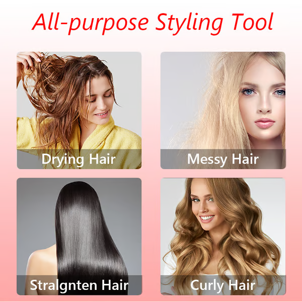 🎉Hot Sale 49% OFF🎁 3-in-1 Hot Air Styler and Rotating Hair Dryer for Dry hair, curl hair, straighten hair
