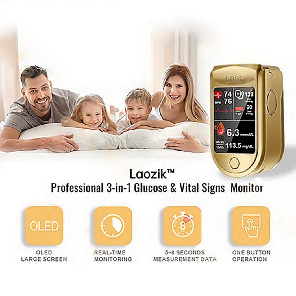 🩸Health America Subsidized Product | Cheeroll® Professional 12in1 Glucose & Vital Signs Monitor-Painless, Fast, Precise& FDA-Backed(Made in California, USA)